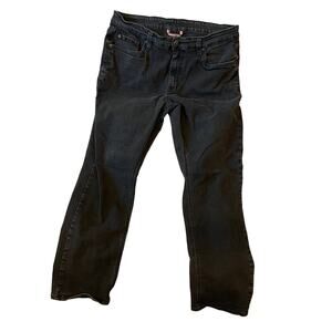 M Collection Slim Fit Black Jeans Mens 34x30